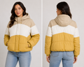 Chaqueta Acolchada Tricolor Mujer – Como Nueva ✨